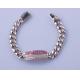 13.5cm 925 Silver CZ Bracelet AAA+Grade Cubic Zirconia Pinky White