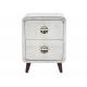 Aviator Bedside Table Indusdtrial Side Table With Wooden Legs