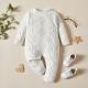 Sweet Cute Knitted Openwork Long Sleeve Solid Color Baby Bodysuits