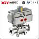3-PC Screwed Ball Valves with Pneumatic/Electric Actuator Easy to Maintain and Repair