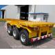 2axle and 3 axle container trailer chassis used for transporting 20ft continer