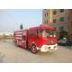 Red Special Purpose Trucks Fire Fighting Vehicle 500L - 7000L With Excellent Gradeability
