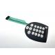 LED Backlight Screen Printing One Button Membrane Switch With Transparent Window Display