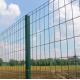 European PVC Coated Welded Wire Mesh Security Fencing Curved 50 X 100mm
