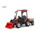 12v Twin Motor Kids Ride On Tractor And Trailer With Work Light