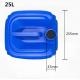 25L Plastic Jerry Can Container Durable Chemical Barrel 290*260*420mm