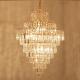 Modern 4 Heads AC265V Crystal Pendant Chandelier For Living Room