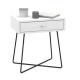 Metal Cross Geometric Timber Bedside Table Nightstands Modern Side Tables For