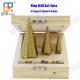 Hot Sells 3PCS HSS M2 Step Drill Bit Set Ti-Coating Straight Flute Packed with wooden box 4-12mm/4-20mm/4-32mm