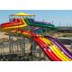 Colorful High Speed Slide Water Play Equipment 5 - 13 M Platform Height 0.85M