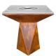 Corten Steel Outdoor Fire Pit Steel BBQ Grill Burning For Camping Picnic