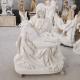 White Marble Pieta Statues Life Size Virgin Mary And Dead Jesus Sculpture Church Christian Religious Spot Goods