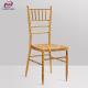 Personalized Stackable Aluminum Steel Chiavari Chairs Gold Color