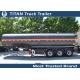Carbon steel Insulated heavy oil bitumen asphalt tank trailer with 3 axles