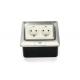 Double Positions Germany Standard Socket Pop Up Floor Outlet 132*132*65mm