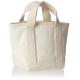 Mini Fabric Over The Shoulder Tote Bag Organic Plain White Convenient Handles