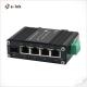 Din Rail Mini Ethernet Switch 4 Port 10/100/1000T + 1-Port 100/1000X SFP