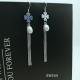 2018 New latest design of pearl earrings fashion pearl earrings silver tassel earrings YW244