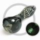 Spider Web Glass Smoking Pipe Mixed Color With Night Luminous Design