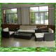Modern Outdoor Wicker Sofa With Alum Frame ,  5pcs Rattan Sofa Set