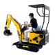 Energy Saving Mini Diesel Excavator 800kg 12hp With Customized Protective Cover