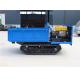 Simple Operation Blue Color 2 Ton Mini Rubber Track Transporter Dumper Truck