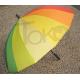 Easy Open Rainbow Coloured Umbrella , Multi Coloured Golf Umbrella Metal Tips