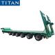 6 Axle Heavy Load Low Bed Trailer 100t Lowbed for Sale