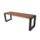 1400*400*450mm Rustic Outdoor Backless Bench Without Backrest