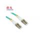 PVC LSZH Material Fiber Optic Patch Cord , SC Multimode Fiber Cable