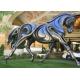 Outdoor Horse Statues , Bronze Running Horse Sculpture Contemporary Design