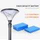 Diamond Shape Garden Solar Pole Light IP65 Weather Resistant For Patio Coutyard Park