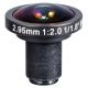 1/1.8 2.95mm F2.0 5Megapixel M12x0.5/CS mount 178degree wide-angle lens panoramic lens