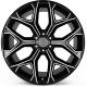 22 GMC Replica Snowflake Wheels Black Milled Rims Yukon Sierra Tahoe Silverado