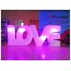 Love Shape Inflatable Light Tube For Party Decoration 210d Fabric Material