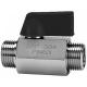 Manual Male / Male Thread End Mini PN63 Stainless Steel Ball Valve