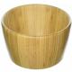 Round Shaped Bamboo Salad Set Fruit Bowl High Temperature Tolerance