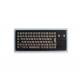 Stainless Steel Industrial Black Keyboard With Touchpad IP65 Waterproof Panel Mount