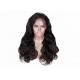 Dark Brown Full Lace Human Hair Wigs , 100% Brazilian Full Lace Wig With Baby Hair