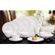 round /rim shape 16pcs White find porcelain dinnerware sets with gifbox/dessert plate