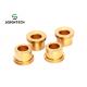 Agricultural Machinery Copper Knurled Bushing Sleeve Custom Finishing Accepted