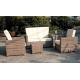 4pcs rattan furniture with high back cushion