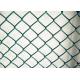 8ft Green Plastic Coated Chain Link Fence Mesh Fencing Net 60 X 60mm For Sports Ground