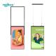 Ceiling Hanging Vertical Advertising Lcd Display 43inch Double Sided For Window