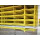 Yellow Double Edge Welded Mesh Fence Simple Structure 2.5mL*1.8mH / 2.0mL*1.8mH 