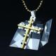 Fashion Top Trendy Stainless Steel Cross Necklace Pendant LPC382