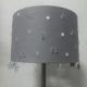 Gray E26 Floor Cut Out Star Lampshade 280*200MM Lovely Drum Design