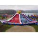 Colorful Quadruple Stitching Inflatable Outdoor Water Slide For Kids Adults