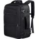 Black 40L Expandable Carry On Luggage Bag Flight Approved Outdoor Duffel Travel Bag