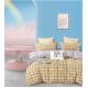 100% Cotton Luxury Duvet Cover Bed sheet Pillowcase Yarn Dyed Bedding set